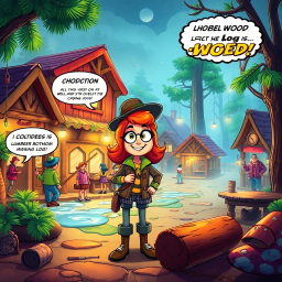 Log Jam: Who's Logs Are These, Anyway? - Text-based game