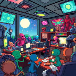 Galactic Bureaucracy: The Paperwork Wars - Text-based game