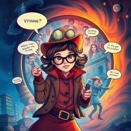 Chrono Chums: Who's There? - Text-based game