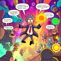 Spectrum Wars: Which Dimension Is It Anyway? - Text-based game