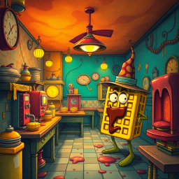 Murder at the Whimsical Waffle Factory - Text-based game