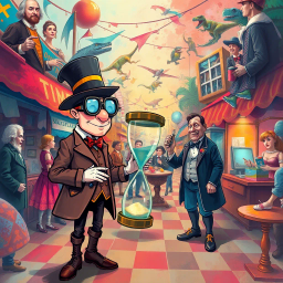 Time-Travel Comedy Drama text games