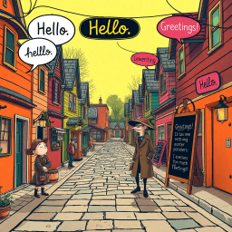 Whose Hello Is It Anyway? - Text-based game