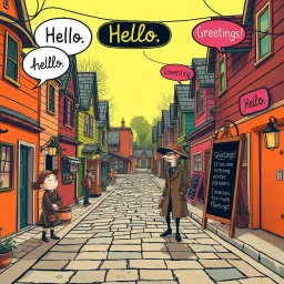 Whose Hello Is It Anyway? - Text-based game