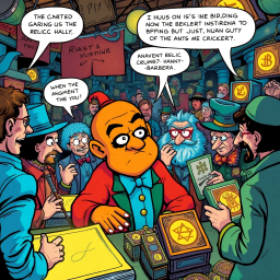 Relic Rumble: Whose Is It Anyway? - Text-based game