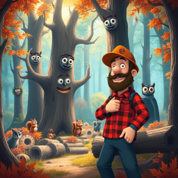Log Jam: Wood You Believe It? - Text-based game