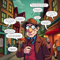 Whodunit: The Case of the Wily Whisper - Text-based game