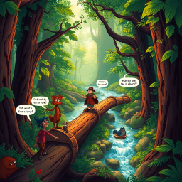 Log Jam: Wood You Believe It? - Text-based game