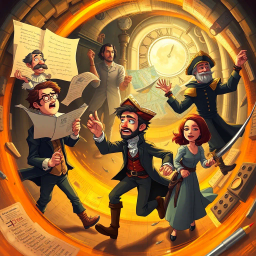 Time Travel Comedy text games