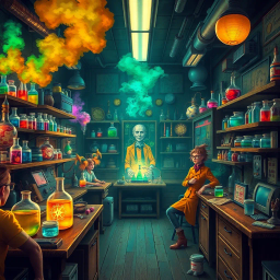 Whose Lab Is It Anyway? - Text-based game