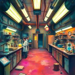 Whose Lab Is It Anyway? - Text-based game