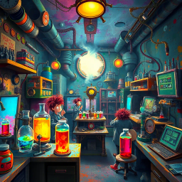 Whose Lab Is It Anyway? - Text-based game