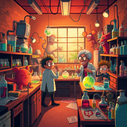 Whose Lab Is It Anyway? - Text-based game