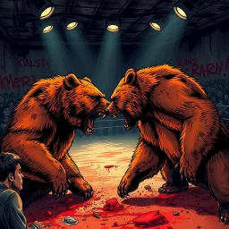 The Underground Bear Brawl - Text-based game