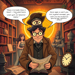 Chrono Chums: Who's There? - Text-based game