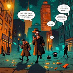 Dark Comedy Mystery text games