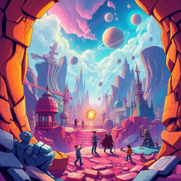 Sci-Fi Comedy Adventure text games