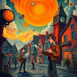 Time-travel Mystery text games