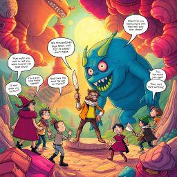 Satirical Adventure text games