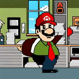 Mario's Not-So-Super Office Job - Text-based game