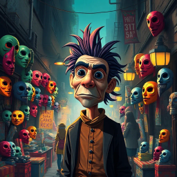 Whose Face is It Anyway? - Text-based game