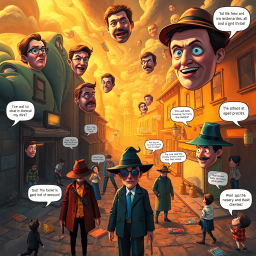 Whose Face is it Anyway? - Text-based game