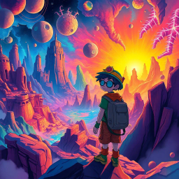 Spectrum Wars: Which Dimension Is It Anyway? - Text-based game