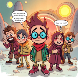 Chrono Chums: Who's There? - Text-based game