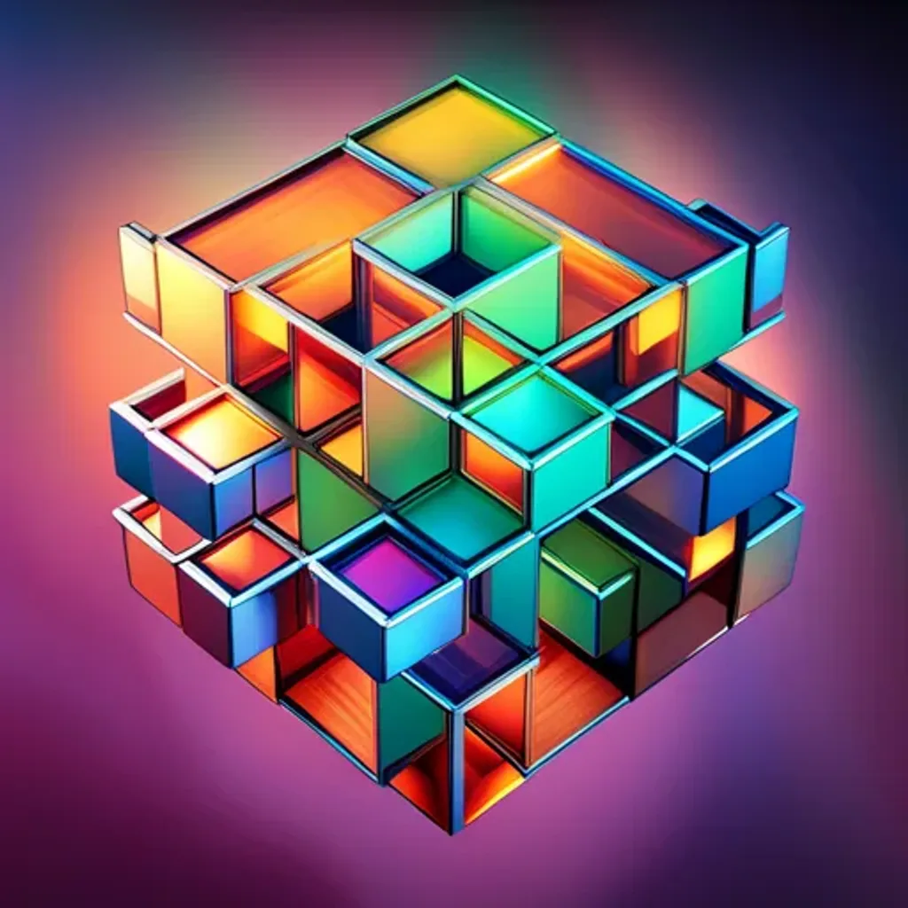 Spinning Cube Letters