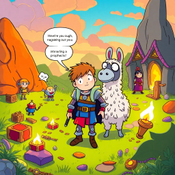 Chronicles of the Clueless: Whose Quest is it Anyway? - Text-based game