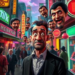 Whose Face Is It Anyway? - Text-based game