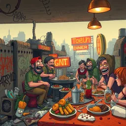 Dine and Dash: Apocalypse Edition - Text-based game