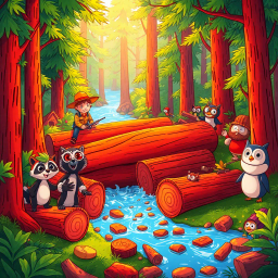 Log Jam: Whose Logs Are These, Anyway? - Text-based game