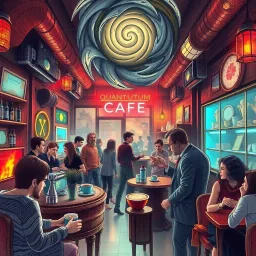 Quantum Café Chronicles - Text-based game