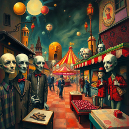 Whose Face Is It Anyway? - Text-based game