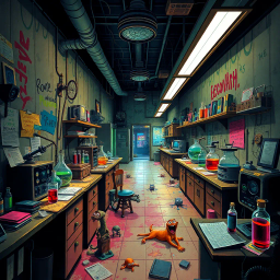 Whose Lab Is It Anyway? - Text-based game