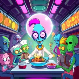 Intergalactic Diner Dash - Text-based game