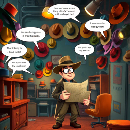 Whose Hat Is It Anyway? - Text-based game