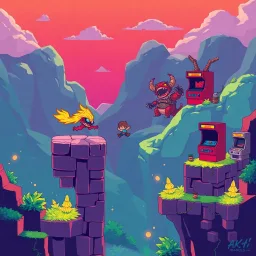 Pixel Jump - Text-based game