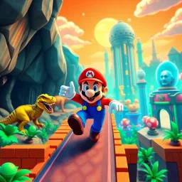 Mario's Time Warp - Text-based game