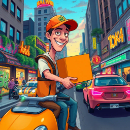 Drive and Dine: The Great Luggage Heist - Text-based game