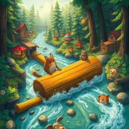 Logjam Chronicles: Whose Logs Are These, Anyway? - Text-based game