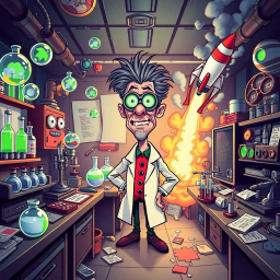 Whose Lab Is It Anyway? - Text-based game
