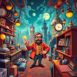Chrono-Capers: Who's Time Is It Anyway? - Text-based game