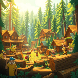 Log Jam: Whose Logs Are These, Anyway? - Text-based game
