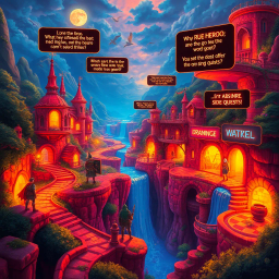 Questception: Who's The Hero, Anyway? - Text-based game