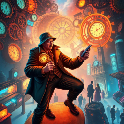 Chrono-Capers: Who's Time Is It Anyway? - Text-based game