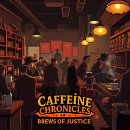 Caffeine Chronicles: Brews of Justice - Text-based game