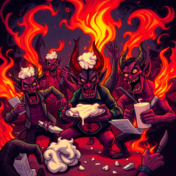 Infernal Antics: Who's in Charge? - Text-based game