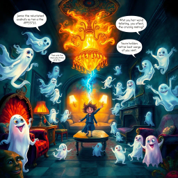 Whose Ghost Is It Anyway? - Text-based game